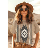 Aztec Tee • Black or Taupe