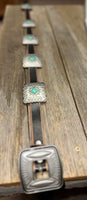 Leather Concho Belt • Black