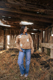 Boot Stitch Embroidered Pearl Snap Top
