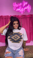 Leopard Aztec Tee
