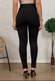 Leather Patch Leggings