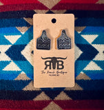 Boot Stitch Theme Earrings