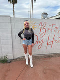 Rhinestone Mesh Bodysuit