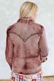 Macy Button Down Top • Burgundy