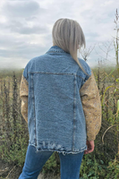 Bandana Denim Shacket