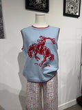 Hats Off To The Cowboy Sleeveless Sweater