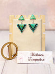 Solstice Edge Stone Drop Earrings • Multiple Options