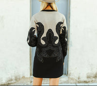 Western Sweatshirt Dress