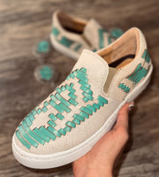 Dakota Western Tennis Shoe • Turquoise