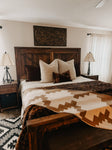PRESIDIO CHOCOLATE + CREAM 54"x74" THROW BLANKET