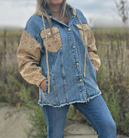 Bandana Denim Shacket
