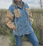 Bandana Denim Shacket