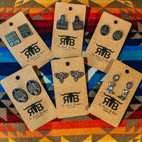 Boot Stitch Theme Earrings