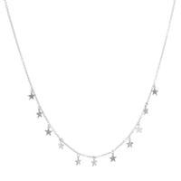 Dangling Stars Necklace • Silver or Rose Gold