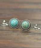 10mm Turquoise Stud Earrings • 720598