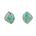 Abstract Turquoise Post Earrings