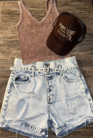 Stone Mom Shorts