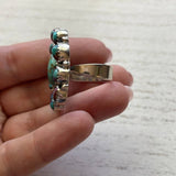 Handmade Purple Dream, Turquoise And Sterling Silver Adjustable Ring