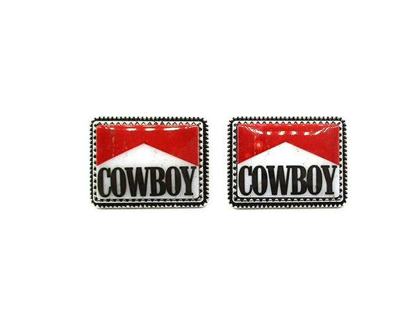 Marlboro Cowboy Post Earring