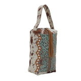 Cowhide Makeup Bag