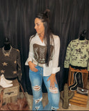 Jessie Concho Chain Corset