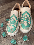 Dakota Western Tennis Shoe • Turquoise