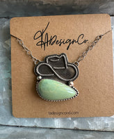 Patagonia Turquoise Cowboy Hat Necklace