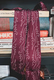 Burgundy Boot Stitch Twilly