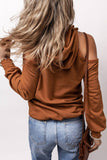 Autumn Cold Shoulder Hoodie