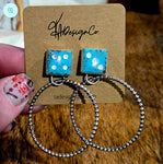 Campitos Dice Hoop Earrings