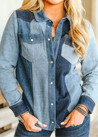 Denim Dan Pearl Snap Top