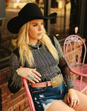 Rhinestone Mesh Bodysuit