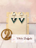 Solstice Edge Stone Drop Earrings • Multiple Options