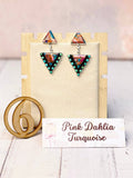 Solstice Edge Stone Drop Earrings • Multiple Options