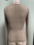 Rory Studded Mesh Top