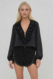 Fallon Studded Suede Shorts