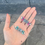Turquoise Checkered Necklace