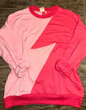 Pink Lightning Top
