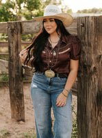 Hanny Pearl Snap • Black or Brown