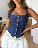 Shania Denim Tank Top