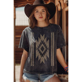 Aztec Tee • Black or Taupe