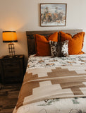 PRESIDIO CHOCOLATE + CREAM 54"x74" THROW BLANKET