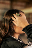Handmade Purple Dream, Turquoise And Sterling Silver Adjustable Ring