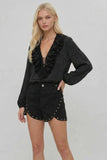 Fallon Studded Suede Shorts