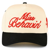 MISS BEHAVIN Embroidered Hat