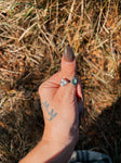 Faceted Kingman Crystal Doublet/CZ Ring