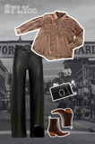 ACRES BUTTON UP • SADDLE