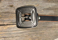 Leather Concho Belt • Black