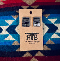 Boot Stitch Theme Earrings