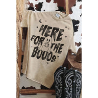 Here For The Booos Tee • Ivory or Beige